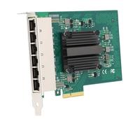 Omquot Scheda di Rete Gigabit PCIe Trasmissione Ad Alta velocità da 1000 Mbps per PC Desktop Server con 6 Porte RJ45