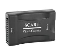 Omquot Scheda SCART USB 2.0, scatola di registrazione video professionale per modificare e convertire, ideale per i principianti