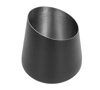 Omquot Secchiello per champagne in acciaio inox, per conservare il freddo più lungo, secchio per il ghiaccio facile da pulire per le feste 5,9 x 6,3 x 4,7 pollici (nero)