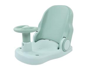 Omquot Seggiolino da Bagno per Bambini Sedia da Doccia per Neonati Regolabile Antiscivolo per la Sicurezza dei Bambini Nella Vasca da Bagno per 38x26,5 Cm (Verde)
