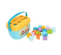 Omquot Selezionatore di Forme Geometriche Giocattoli Colorati per Bambini per L'educazione Precoce e L'addestramento Alla Presa, Blocchi in ABS da 18 Pezzi