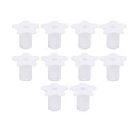 Omquot Set di beccucci da parete in silicone per cavi satellitari da 1,6 cm, per proteggere il cavo dell'antenna, abbellimento per casa, ufficio, centro commerciale (bianco)