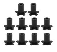 Omquot Set di beccucci da parete in silicone per cavi satellitari da 1,6 cm, per proteggere il cavo dell'antenna, abbellimento per casa, ufficio, centro commerciale (nero)