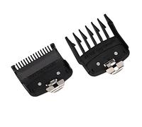 Omquot Set di guide per pettine per tagliacapelli professionale per tagli di capelli precisi, denti arrotondati per un uso sicuro, accessorio taglio di 2 pezzi per
