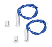 Omquot Set di Interruttori Magnetici Reed Sensori per Finestre di Sicurezza Cablati Durevoli per di Allarme Domestico AC220V, 2 Coppie