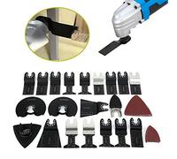 Omquot Set di Lame per in Acciaio Ad Alto Tenore di Carbonio da 40 Pezzi Utensili da Taglio Multifunzionali per la Lavorazione del Legno, Plastica e Metallo