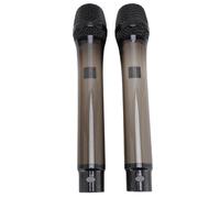 Omquot Set di microfoni dinamici RGB wireless professionali per spettacoli di scena di canto, di microfono portatile ricaricabile con riproduzione vocale chiara per la parola