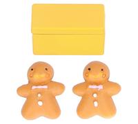 Omquot Set di Modellini di Biscotti per Casa delle Bambole 1:12 Simpatico Dessert in Miniatura per la Decorazione della Stanza della Casa delle Bambole in Scala 1:12 Realizzata in Lega e Resina