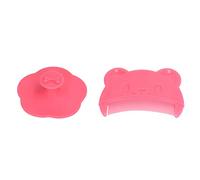 Omquot Set di Spazzole per Cuoio Capelluto per Bambini 2 Pezzi Strumenti da Bagno in Silicone Morbido e Sensoriale per la Pulizia e il Massaggio Delicati del Cuoio Capelluto del Neonato (Rosso)