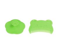 Omquot Set di Spazzole per Cuoio Capelluto per Bambini 2 Pezzi Strumenti da Bagno in Silicone Morbido e Sensoriale per la Pulizia e il Massaggio Delicati del Cuoio Capelluto del Neonato (Verde)