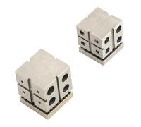 Omquot Set di Strumenti per Blocchi di Dapping in Acciaio per Modellare e Formare Gioielli 2 Dimensioni 40,5x33,5 Mm e 34,5x30 Mm per Hobbisti e Gioiellieri