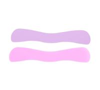 Omquot Set di Supporti per Ciglia Finte in Silicone 2 Pezzi Cuscinetti Riutilizzabili con Design a Onda per la Rimozione delle Ciglia Silicone Morbido Viola Rosa Rosso