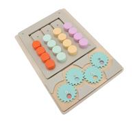 Omquot Slide Puzzle Gioco di Abbinamento Colori per Giochi Educativi, Giocattolo per lo Sviluppo Cognitivo Realizzato in Compensato 1 unità