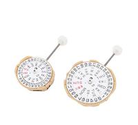 Omquot SP28 SP25 Movimento Al Quarzo con Doppio Calendario Ad Alta Precisione per la Riparazione Dell'orologio Set da 2 Pezzi in Metallo Resistente