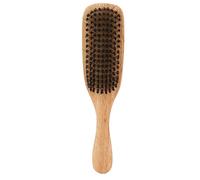 Omquot Spazzola per barba ergonomica a doppio lato con setole morbide e dure per la pulizia dei del viso, per salone a casa
