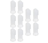 Omquot Spazzolino da denti per neonati, 10 pezzi, in morbido silicone, pulisce e massaggia i denti e le gengive in una sola volta, per imparare l'igiene orale, materiale importato