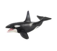 Omquot Statuetta in miniatura di balena con pinne e code realistiche; ideale per gli appassionati di squali (Orca)