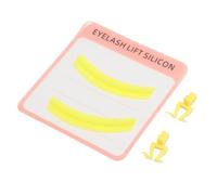 Omquot Strumento in Silicone Separatore per Extension Ciglia per un Efficiente Aiuto per L'isolamento delle Ciglia a Casa o in Salone - 1 Paio (Giallo)