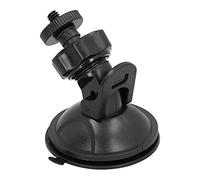 Omquot Supporto a ventosa per telecamera auto, sgancio rapido per DV GPS, supporto a vite nero da 1/4 pollici, adattatore per superficie liscia