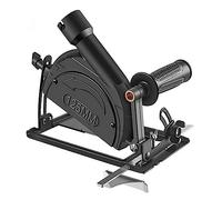 Omquot Supporto da Taglio per Smerigliatrice Angolare con Angolo Regolabile per un Taglio Efficiente di Legno e Metallo, Materiale in Acciaio (8a generazione con guida)