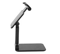 Omquot Supporto da tavolo Supporto a scomparsa per la caccia di drammi, supporto stabile senza scuotere per gli appassionati di film ABS + lega di alluminio (nero)