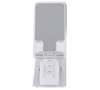 Omquot Supporto per cellulare da scrivania robusto e leggero, supporto inferiore in silicone per tablet per ampia compatibilità (argento)
