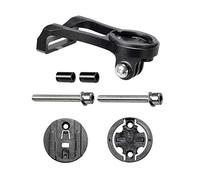 Omquot Supporto per Computer da Bicicletta, 1 Set Supporto per Computer da Ciclismo Sostitutivo in Plastica di Alluminio Facile da Installare per Edge 20 Edge 520 (nera)