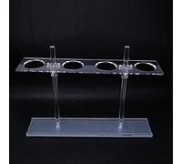 Omquot Supporto per imbuto regolabile in plexiglas, per laboratorio, sicuro ed elegante, per esperimenti, realizzato in plexiglas