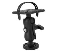 Omquot Supporto per rilevatore di pesci, in nylon e silicone, con morsetto stabile per kayak e barche, supporto elettronico marino universale