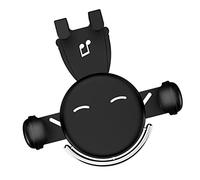 Omquot Supporto universale per telefono per griglia di ventilazione, supporto a clip sicuro per modelli di auto, mani libere per una guida , materiale: ABS (nero)