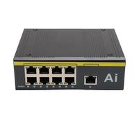 Omquot Switch PoE a 9 Porte Switch di Rete Ethernet 10/100Mbps Robusto e di qualità Industriale per Applicazioni Smart City e Trasporto Ferroviario