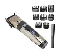 Omquot Tagliacapelli LCD impermeabile con batteria al litio per uomo e donna, rotella di regolazione fine per diverse lunghezze di capelli, tosaerba USB per la casa, salone di parrucchiere,