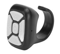 Omquot Telecomando ad anello Bluetooth per cellulare, nero, convertitore laterale multifunzione per tablet, telecomando wireless Bluetooth per utenti