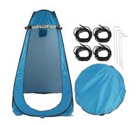Omquot Tenda per la Privacy All'aperto, Spogliatoio Spazioso e Portatile, Ideale per il Campeggio e L'escursionismo, Materiale in Poliestere Blu