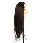 Omquot Testa di Manichino per Capelli Lisci Testa di Manichino per Allenamento per Acconciature e Strumenti per Cosmetologia Intrecciata Materiale di Seta Ad Alta Temperatura