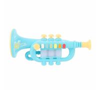Omquot Tromba giocattolo per bambini, strumento musicale per l'educazione precoce in ABS, giocattolo divertente, compatto e leggero, per bambini e bambine dai 3 anni in su, sviluppa il potenziale