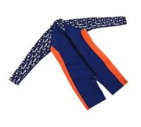 Omquot Tuta da Immersione per Bambini, Costume da Bagno Caldo ed Estensibile a Manica Lunga per Bambini, Neoprene e Nylon, Blu Viola (Taglia 6)