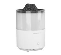 Omquot Umidificatore per Diffusore di Olio Essenziale Vulcano Realistico da 200 ML con Luce Colorata a Basso Rumore per la Camera da Letto dell'Ufficio a Casa (Bianco)