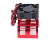 Omquot Ventola di raffreddamento motore per auto RC, dissipatore di calore leggero ed efficiente per motori 540 550, compatibile con SCX10 Gen8 (rosso)