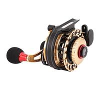 Omquot ZH - Mulinelli da pesca in zattera interamente in metallo, rapporto di velocità, solido e durevole, per gli amanti della pesca, metallo + alluminio, come nelle immagini (mano sinistra)