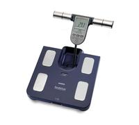 OMRON BF-511 Bilancia Pesapersone Digitale, Calcolo Massa Grassa, Grasso Viscerale, Muscoli Scheletrici, Metabolismo a Riposo, Blu