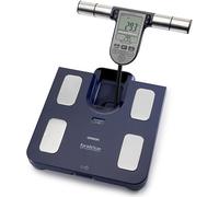 OMRON BF-511 Bilancia Pesapersone Digitale, Calcolo Massa Grassa, Grasso Viscerale, Muscoli Scheletrici, Metabolismo a Riposo, Blu
