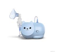 OMRON Aerosol Nami Cat per Bambini e Adulti, Dotato di un Potente Compressore per un Trattamento Veloce. Due Mascherine Ergonomiche e Set Completo di Accessori Incluso. Per tutte le età