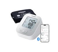 OMRON X2+ Connect Misuratore di pressione da braccio con Bluetooth | Misuratore di pressione misurazione precisa, facile da usare ed efficace, Clinicamente validato, bracciale universale 22-42cm