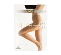 Omsa Collant donna elasticizzato con corpino tutto nudo cuciture confort tassello igenico articolo 219 NUDO20, Nero, XL