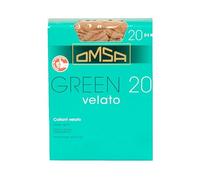 Omsa Collant donna velato corpino coprente vestibilità confort articolo GREEN20, BET Beige trop, M
