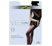 Omsa collant VELOUR 15 microfibra leggera elasticizzata (5pz) NERO TAGLIA 2