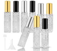 Omsscun 9 Pezzo Boccetta Profumo Ricaricabile, Portaprofumo da Viaggio Ricaricabile 12ml/15ml, Boccette Profumi Vuoti, Ideale per Bottiglie di Profumo da Viaggio(3 stili)