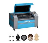 OMTech 90W Macchina per Incisione Laser CO2 500x700mm Incisore Laser con Pannello di Controllo Digitale Aria Assistita e Ruote Girevoli Incisore con Taglio Laser Commerciale per Legno Vetro Acrilico