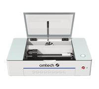 OMTech Polar 50W Incisore Laser CO2 300x510mm Compatibile con Lightburn Taglio Incisione Laser da Tavolo con 2 Assi Rotanti 5MP Fotocamera Estrattore di Fumi Refrigeratore d'Acqua per Legno Acrilico